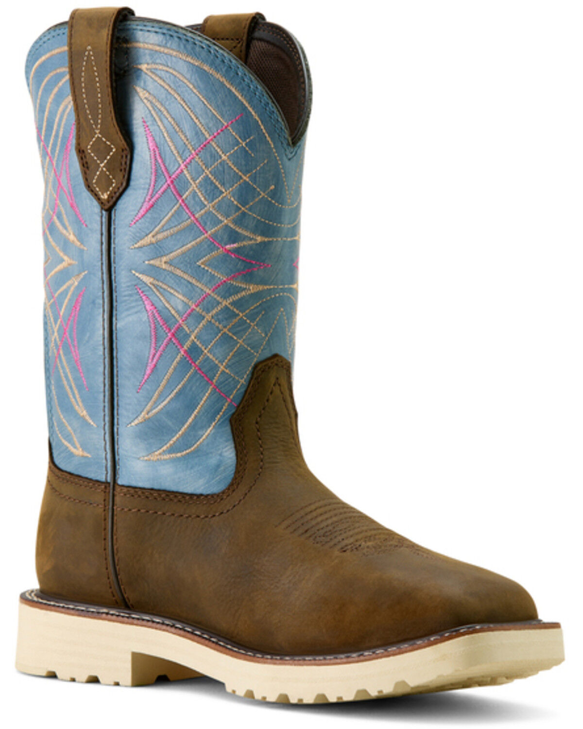 Image #1 - Ariat Women's Activator Waterproof Work Boots - Steel Toe, Dark Brown, hi-res