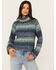 Image #1 - Cleo + Wolf Women's Turtle Neck Sweater, Blue, hi-res