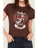 Image #3 - White Crow Women's Good Luck Short Sleeve Graphic Tee, Brown, hi-res