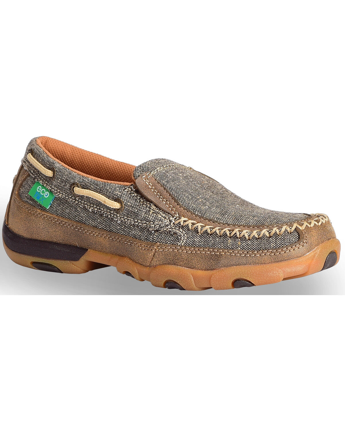 Image #1 - Twisted X Women's ECO TWX Slip-On Driving Moccasins - Moc Toe, Brown, hi-res