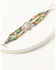 Image #1 - Paige Wallace Women's Navajo Pearl, Turquoise, and Spiny Oyster Beaded Concho Bracelet, Multi, hi-res