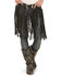 Image #6 - Kobler Leather Women's Hand-Tooled Fringe Belt, Black, hi-res