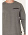 Image #3 - Lucky Brand Workwear Men's Solid Core Logo Long Sleeve Work Shirt, Heather Grey, hi-res