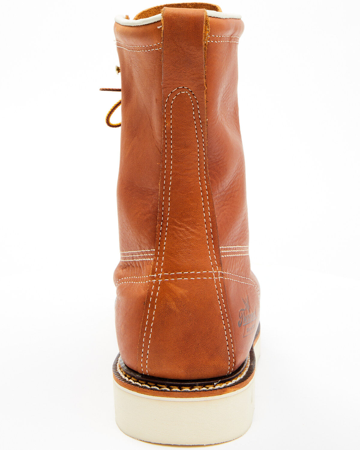 Image #5 - Thorogood Men's 8" American Heritage USA Wedge Work Boots - Steel Toe, Tan, hi-res