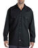 Image #2 - Dickies Men's Solid Twill Long Sleeve Work Shirt - Folded, Black, hi-res