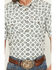 Image #3 - Gibson Trading Co Men's Time Warp Medallion Print Short Sleeve Snap Western Shirt, Ivory, hi-res
