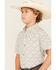 Image #2 - Cinch Boys' ARENAFLEX® Southwestern Print Long Sleeve Button-Down Performance Western Shirt, Grey, hi-res