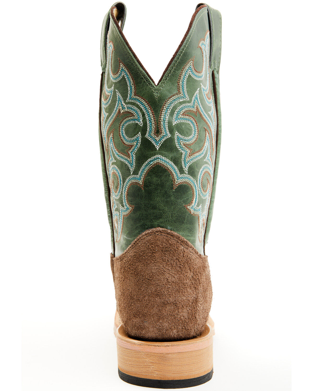 Image #5 - Justin Men's Fergus Roughout Performance Western Boots - Square Toe, Chocolate, hi-res