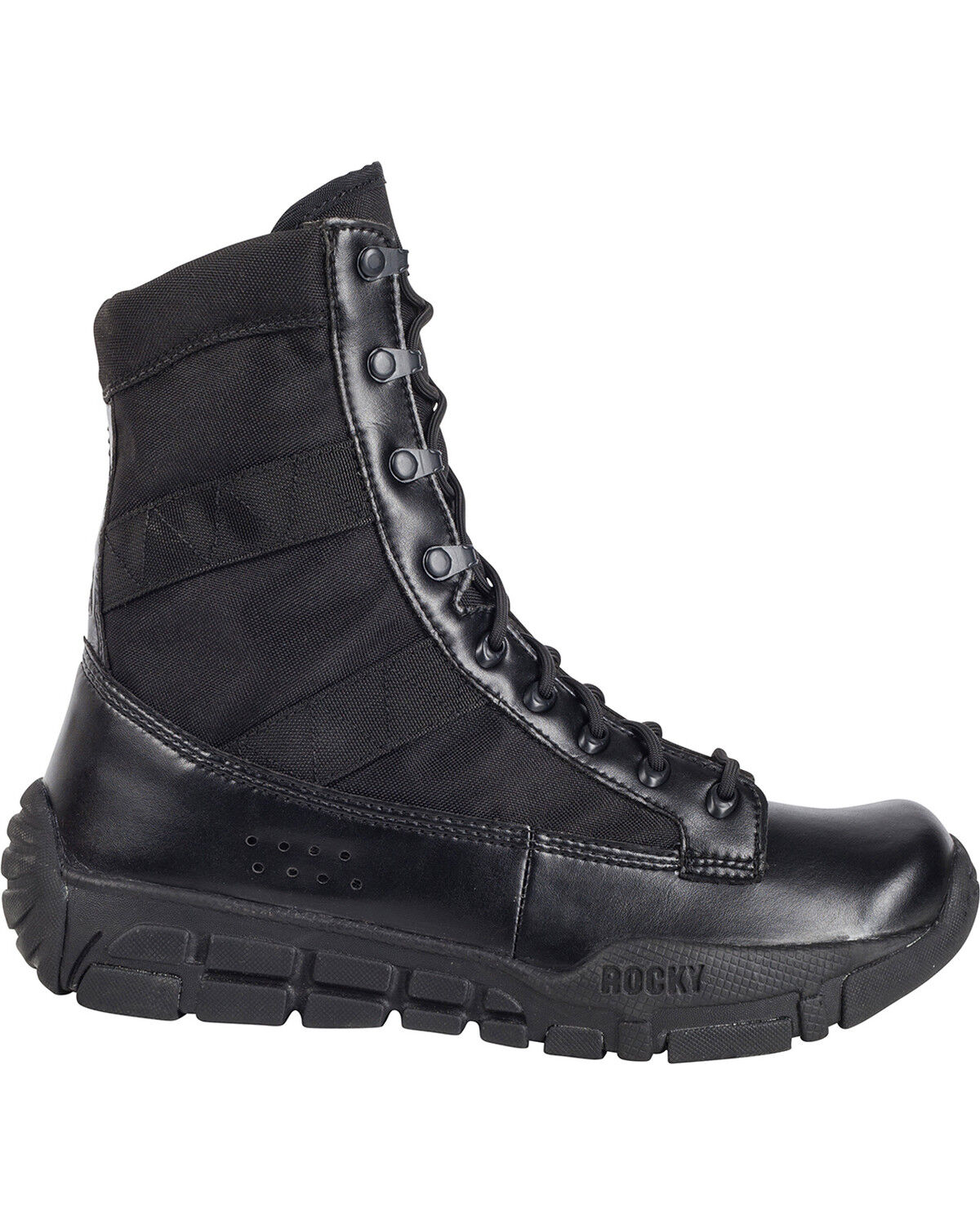 Image #2 - Rocky Men's C4T Military-Inspired Duty Boots, Black, hi-res