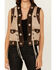 Image #3 - Scully Women's Star Leather Vest, Brown, hi-res