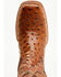 Image #6 - Tanner Mark Men's Ostrich Print Western Boots - Broad Square Toe, Cognac, hi-res