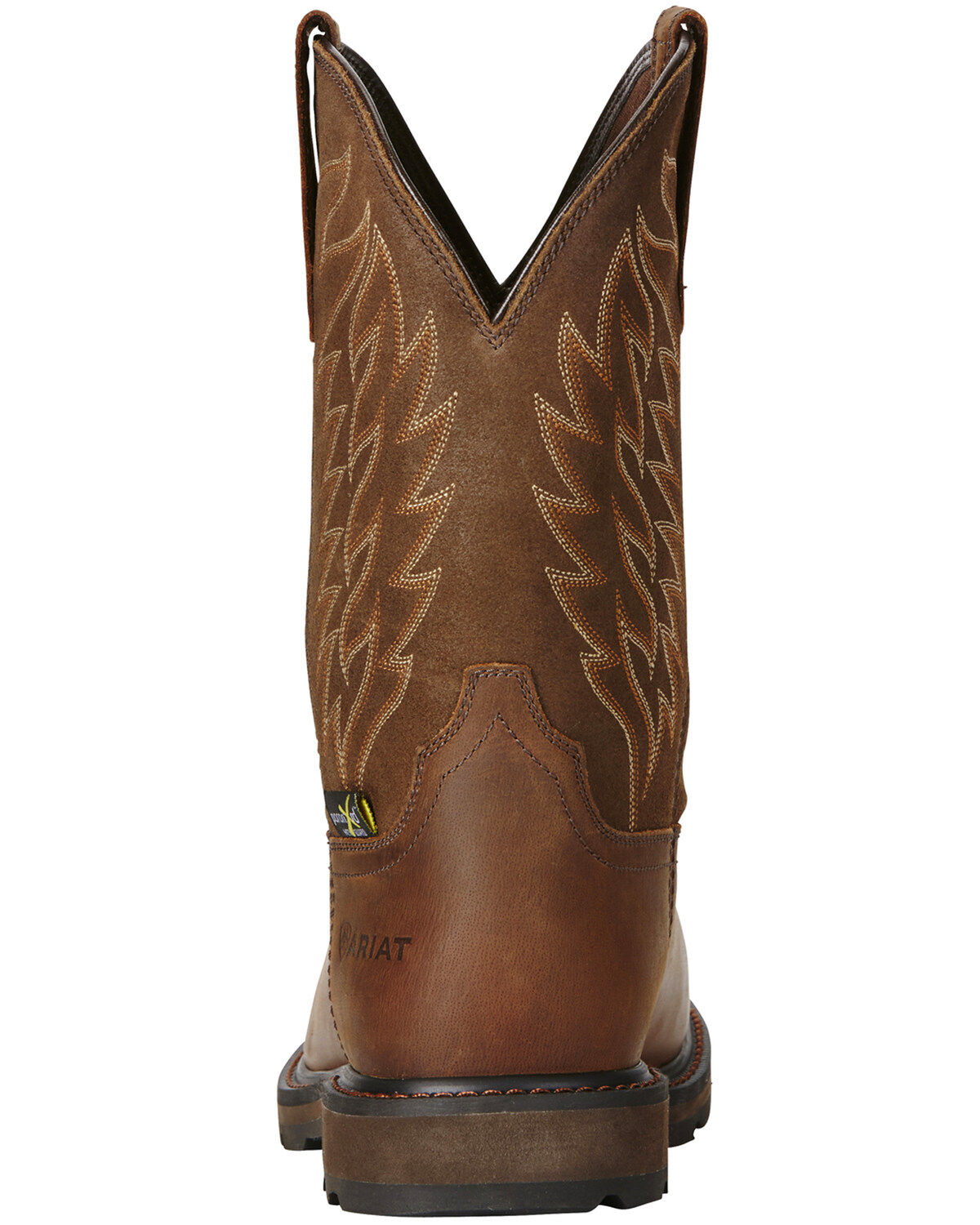 Image #3 - Ariat Men's Groundbreaker Met Guard Western Work Boots - Steel Toe, Brown, hi-res