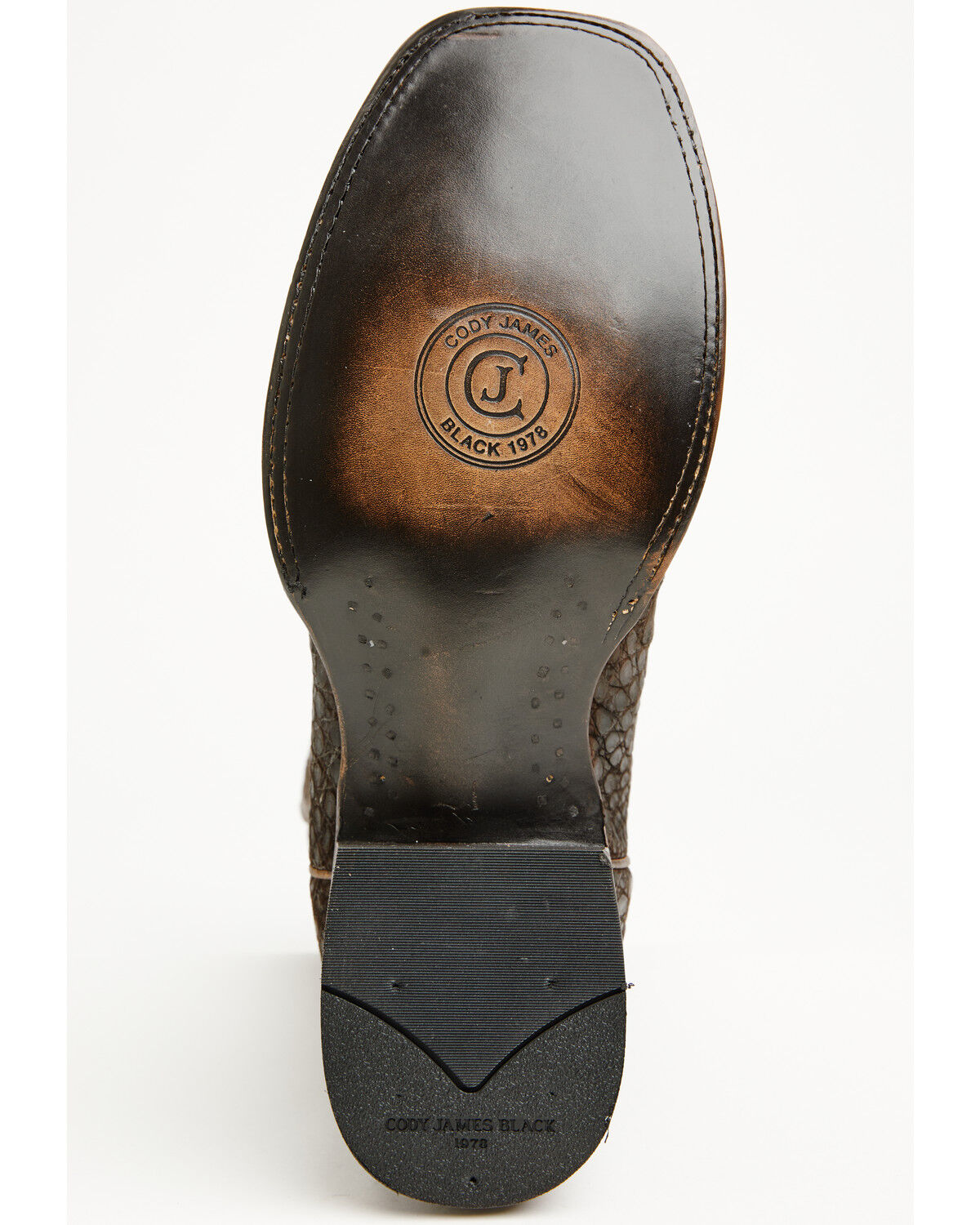 Image #7 - Cody James Black 1978&reg; Men's The Hayward Exotic Caiman Belly Western Boots - Broad Square Toe, Brown, hi-res