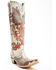 Image #1 - Corral Women's Fire Phoenix Hand Tooled And Painted Tall Western Boots - Snip Toe, White, hi-res