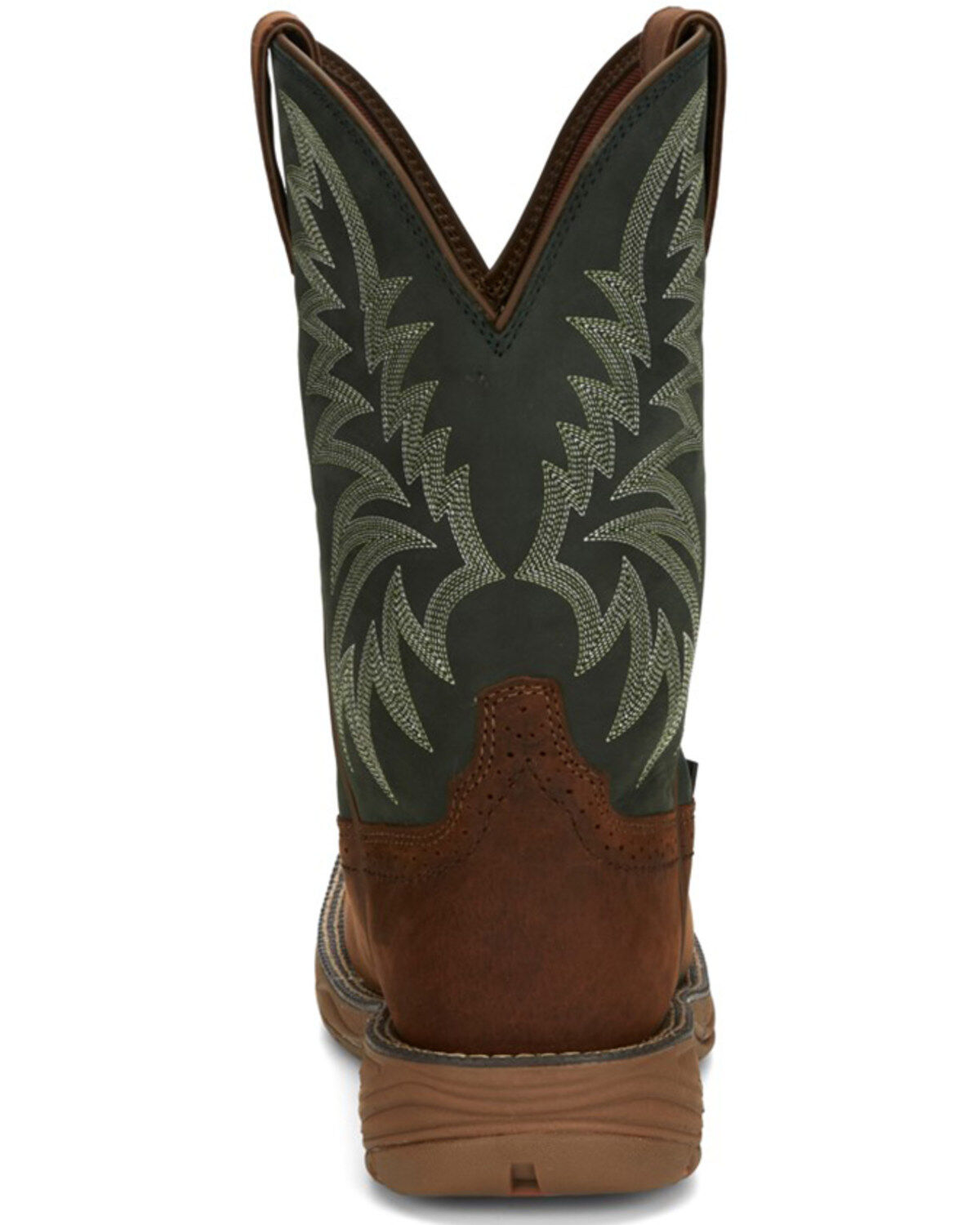 Image #5 - Justin Men's Stampede Rush Short Base Performance Western Boots - Broad Square Toe, Brown, hi-res