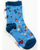 Image #2 - Shyanne Girl's Skye Floral Crew Socks - 2-Pack , Blue, hi-res