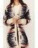 Image #3 - Shyanne Women's Southwestern Print Long Sleeve Button-Down Long Cardigan , Beige, hi-res