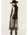 Image #4 - Azalea Wang Women's Arden Faux Leather Long Fringe Moto Vest, Black, hi-res
