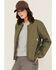 Image #2 - Carhartt Women's Rain Defender&reg; Loose Fit Lightweight Insulated Jacket, Olive, hi-res