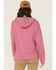 Image #4 - Carhartt Women's Tencel&trade; Fiber Series Loose Fit Graphic Hoodie, Dark Pink, hi-res