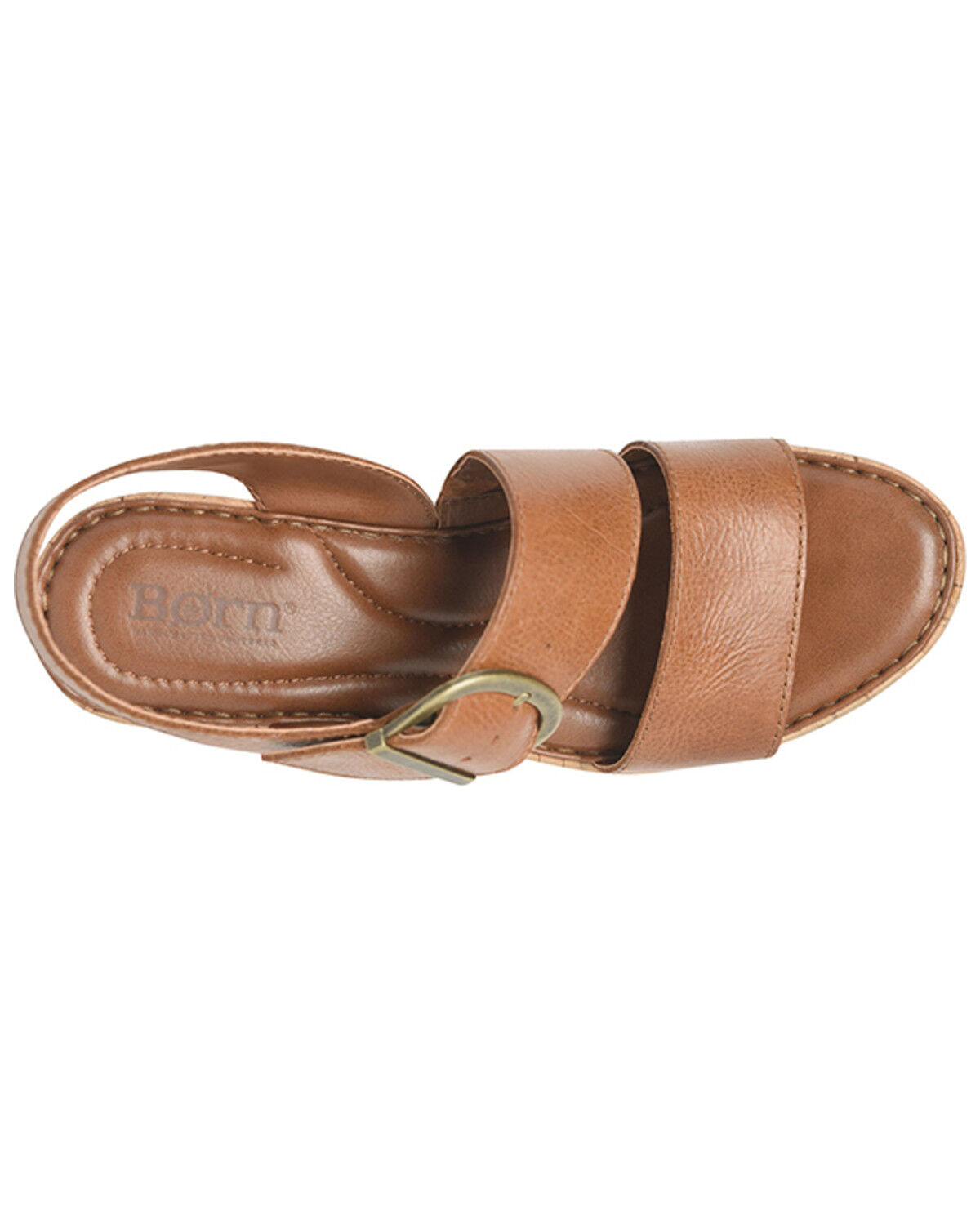 Image #6 - Born Women's Sapphire Wedge Sandals, Distressed Brown, hi-res