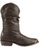 Image #2 - Dingo Men's Pigskin Slouch Western Boots, Black, hi-res