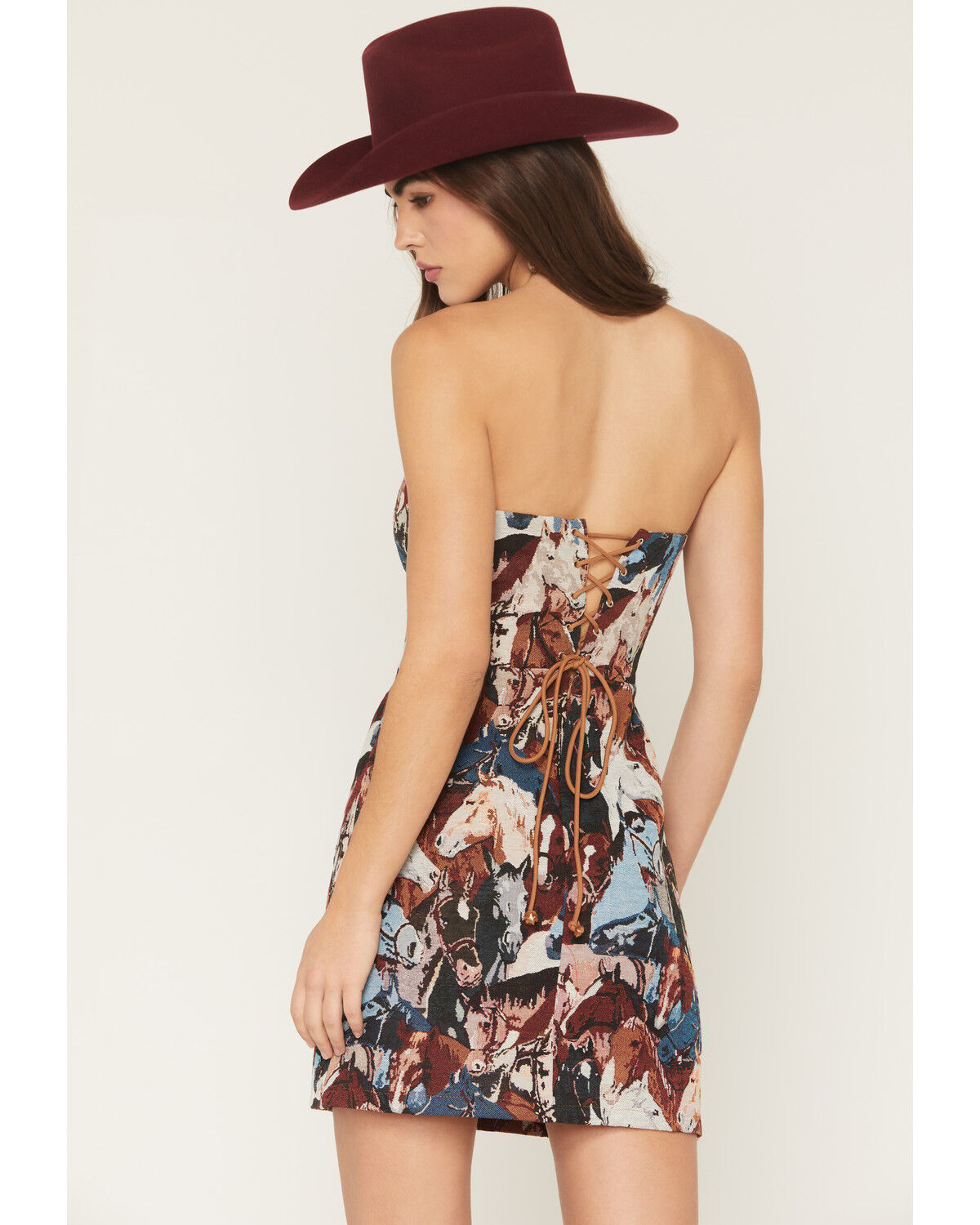 Image #4 - Blue B Women's Sleeveless Horse Tapestry Mini Dress, , hi-res