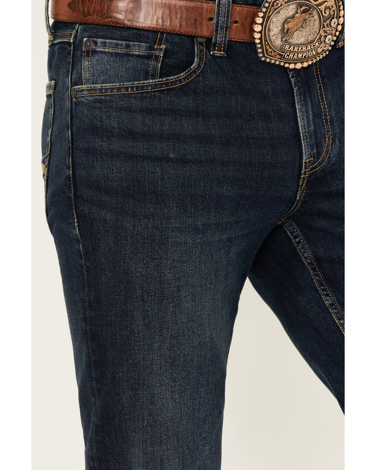 Image #2 - RANK 45&reg; Men's Calico Wash Ambush Slim Straight Stretch Denim Jeans, Dark Wash, hi-res
