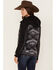 Image #4 - Cinch Women's Southwestern Stripe Ski Coat, Black, hi-res