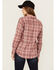 Image #4 - Ariat Women's FR Plaid Print Long Sleeve Snap Work Shirt , Pink, hi-res