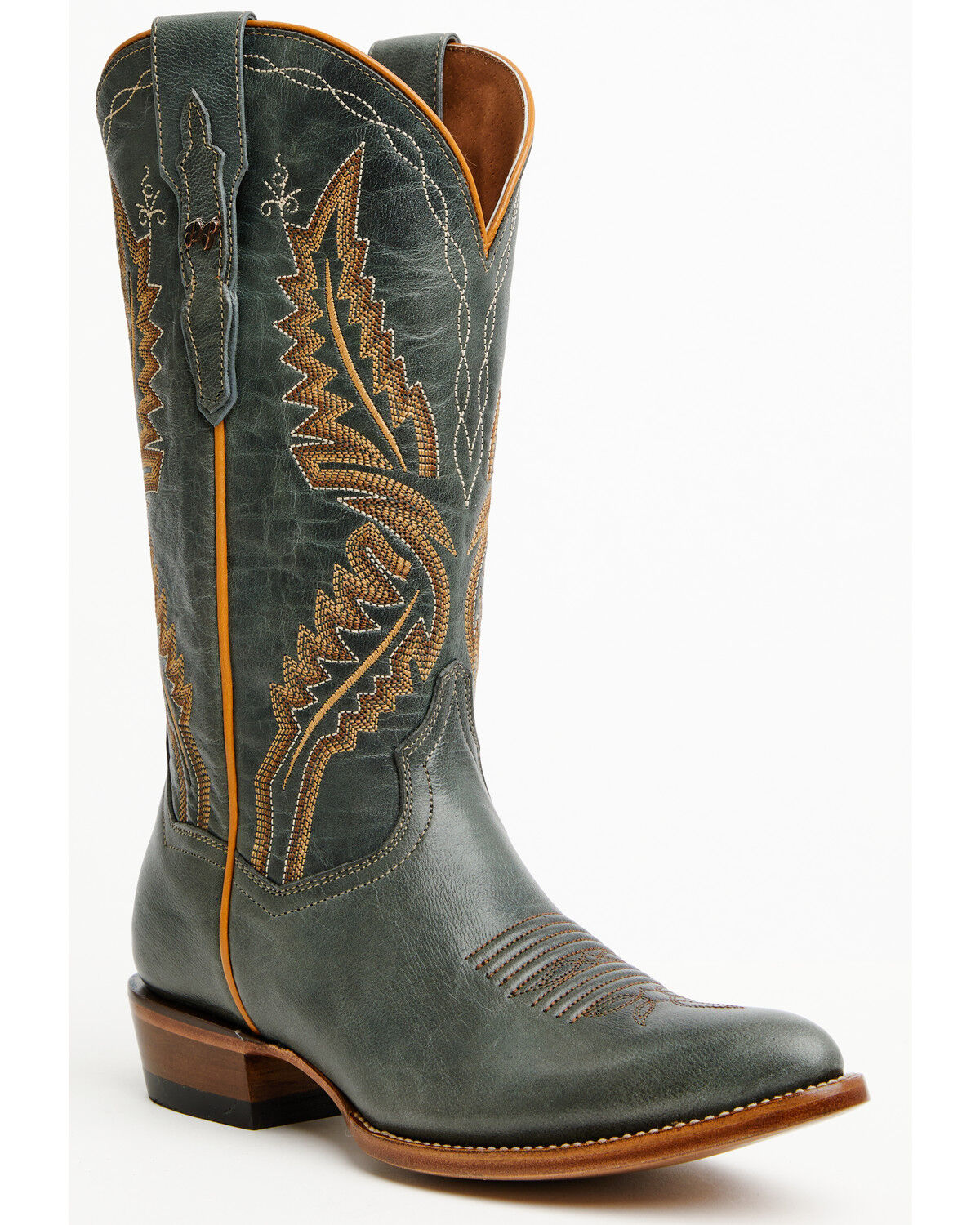 Dan Post Women's Juni Western Boots - Round Toe, Blue, hi-res