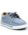 Image #1 - Wrangler By Twisted X Boys' Kicks Casual Shoes - Moc Toe , Blue, hi-res