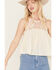 Image #3 - Sadie & Sage Women's Floral Vintage Lover Lace Tank Top, Cream, hi-res