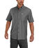 Image #1 - Carhartt Men's Rugged Flex&reg; Rigby Short Sleeve Work Shirt - Tall, Charcoal, hi-res