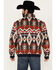 Image #4 - Rock & Roll Denim Men's Bomber Southwestern Zip Jacket, Navy, hi-res