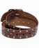 Image #2 - Shyanne Women's Embossed Studded Belt, Brown, hi-res