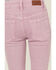 Image #4 - Shyanne Little Girls' Super Flare Distressed Hem Stretch Jeans, Lavender, hi-res