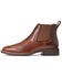 Image #2 - Ariat Men's Booker Bantamweight Royal Brown Ultra Full-Grain Leather Ankle Boot - Broad Square Toe, Brown, hi-res