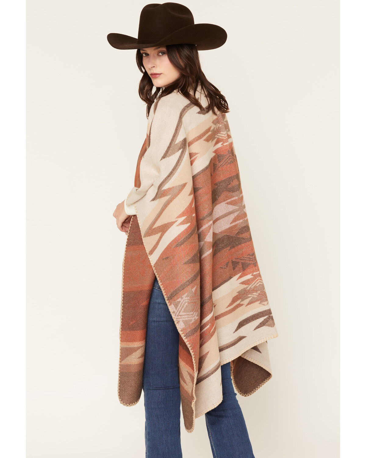 Image #4 - Shyanne Women's Westland Southwestern Print Shawl, Natural, hi-res
