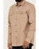 Image #3 - Hawx Men's All Out Woven Solid Long Sleeve Snap Work Shirt , Khaki, hi-res