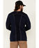 Image #4 - Ariat Men's FR Crew Neck Long Sleeve Shirt, Navy, hi-res