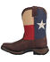 Image #3 - Durango Boys' Texas Flag Western Boots - Square toe, Brown, hi-res