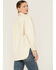 Image #4 - Sadie & Sage Women's Faux Leather Ecru Shacket, Ivory, hi-res