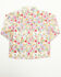 Image #3 - Cowgirl Hardware Toddler Girls' Floral Print Long Sleeve Rhinestone Snap Stretch Western Shirt, , hi-res