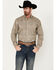 Image #1 - Stetson Men's Mosaic Print Long Sleeve Button-Down Western Shirt , Grey, hi-res