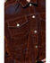 Image #4 - Azalea Wang Women's Velvet Button-Down Denim Jacket, Orange, hi-res