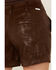 Image #4 - Dear John Women's Mid Rise Snake Print Shorts, Brown, hi-res