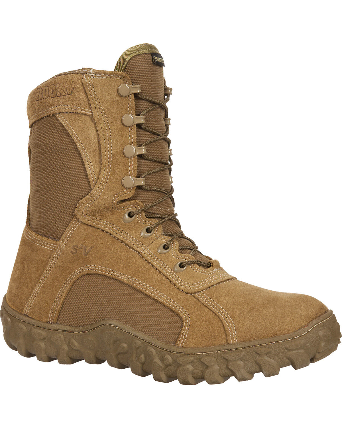 Rocky S2V Gore-Tex Waterproof Insulated Military Duty Boots - Round Toe, Brown, hi-res