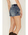 Image #4 - Cleo + Wolf Women's Vintage Carpenter Shorts, Dark Wash, hi-res