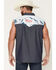 Image #4 - Coors Men's Boot Barn Exclusive Mountain Sleeveless Pearl Snap Bubba, Blue, hi-res